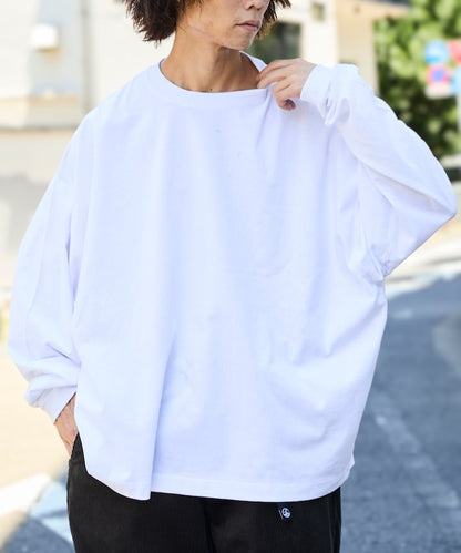 FREAK'S STORE X CHOW DOWN Wide silhouette crew neck long sleeve T-shirt 寬版刺繡長袖上衣