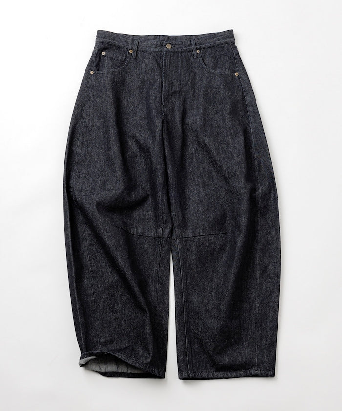 FREAK'S STORE Wide silhouette curved Denim pants 寬鬆繭型牛仔褲【預約商品 | 2025/11下旬出貨】