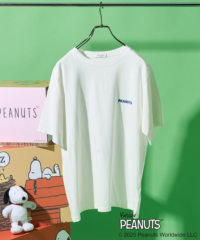 FREAK'S STORE x PEANUTS friends 標誌刺繡印花短袖T恤