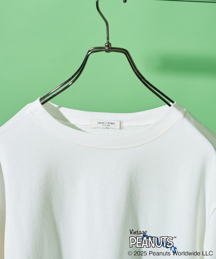 FREAK'S STORE x PEANUTS friends 標誌刺繡印花短袖T恤