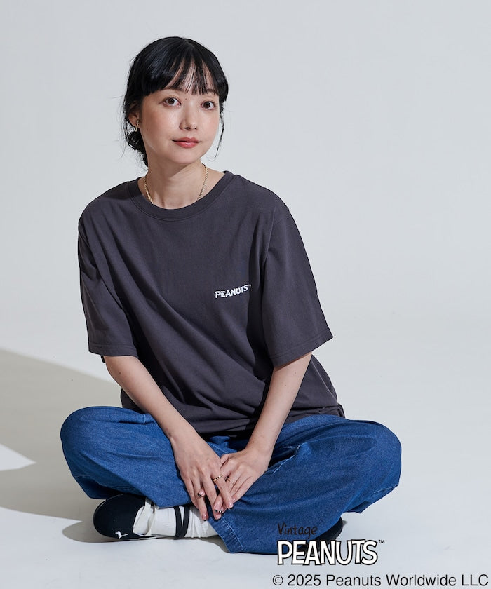 FREAK'S STORE x PEANUTS friends 標誌刺繡印花短袖T恤
