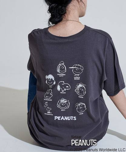 FREAK'S STORE x PEANUTS friends 標誌刺繡印花短袖T恤