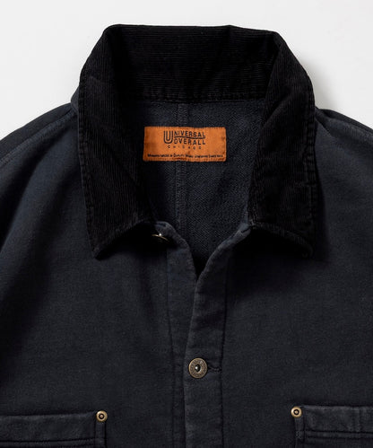 UNIVERSAL OVERALL powder-finished corduroy collar sweatshirt coverall 復古燈芯絨領工裝外套