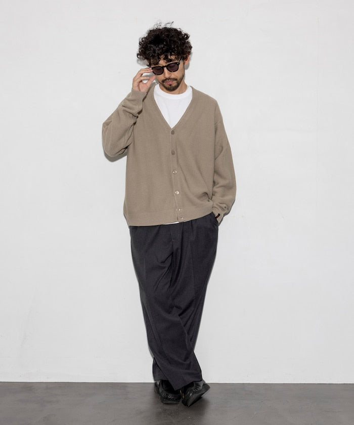 RED KAP Custom-made garter stitch solid Cardigan 針織開襟衫