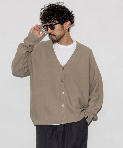 RED KAP Custom-made garter stitch solid Cardigan 針織開襟衫