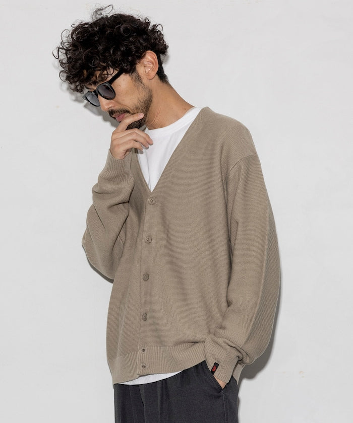 RED KAP Custom-made garter stitch solid Cardigan 針織開襟衫