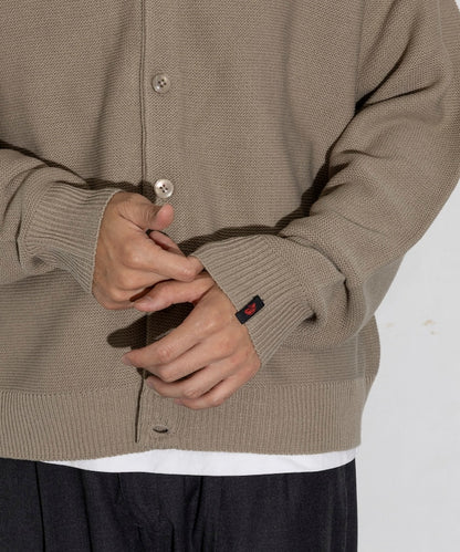 RED KAP Custom-made garter stitch solid Cardigan 針織開襟衫