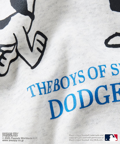 FREAK'S STORE X MLB x PEANUTS Oversized Sweatshirt with Back Print / Dodgers 限定聯名寬版大學T
