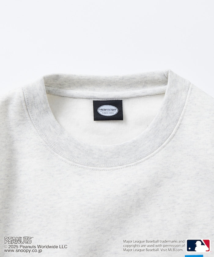 FREAK'S STORE X MLB x PEANUTS Oversized Sweatshirt with Back Print / Dodgers 限定聯名寬版大學T