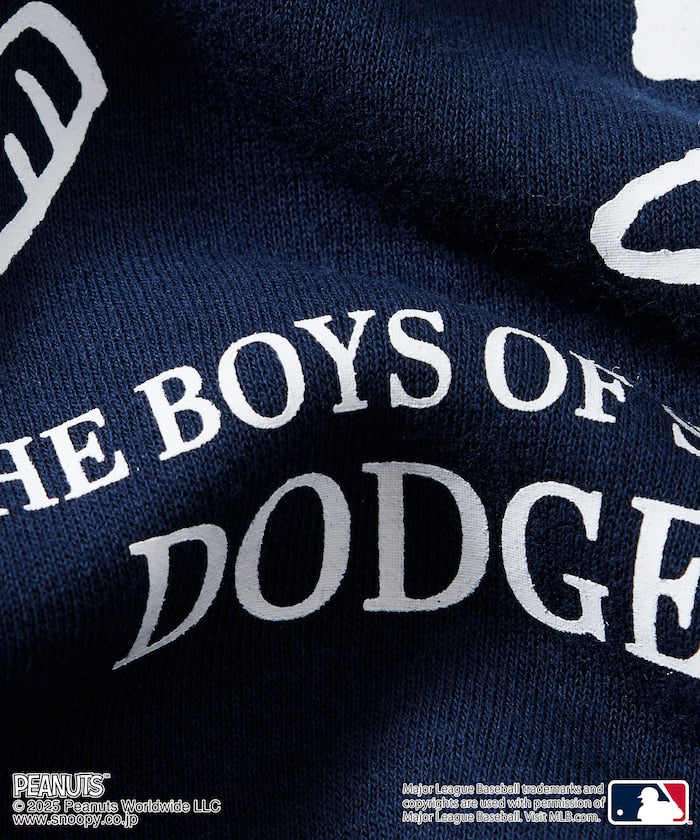 FREAK'S STORE X MLB x PEANUTS Oversized Sweatshirt with Back Print / Dodgers 限定聯名寬版大學T