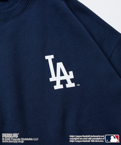 FREAK'S STORE X MLB x PEANUTS Oversized Sweatshirt with Back Print / Dodgers 限定聯名寬版大學T