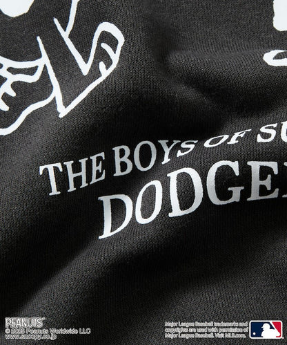 FREAK'S STORE X MLB x PEANUTS Oversized Sweatshirt with Back Print / Dodgers 限定聯名寬版大學T