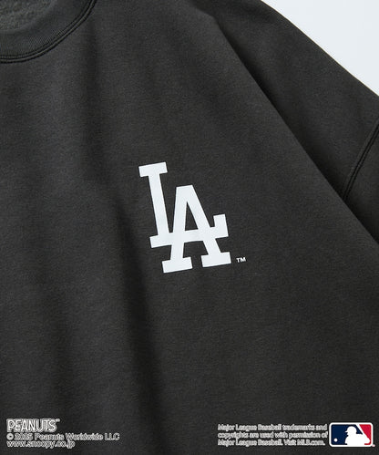 FREAK'S STORE X MLB x PEANUTS Oversized Sweatshirt with Back Print / Dodgers 限定聯名寬版大學T