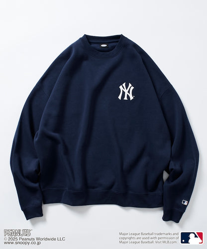 FREAK'S STORE X MLB x PEANUTS Oversized Sweatshirt with Back Print / YANKEES 限定聯名寬版大學T
