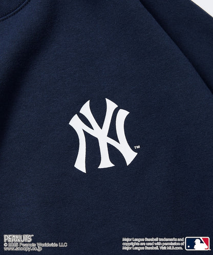 FREAK'S STORE X MLB x PEANUTS Oversized Sweatshirt with Back Print / YANKEES 限定聯名寬版大學T