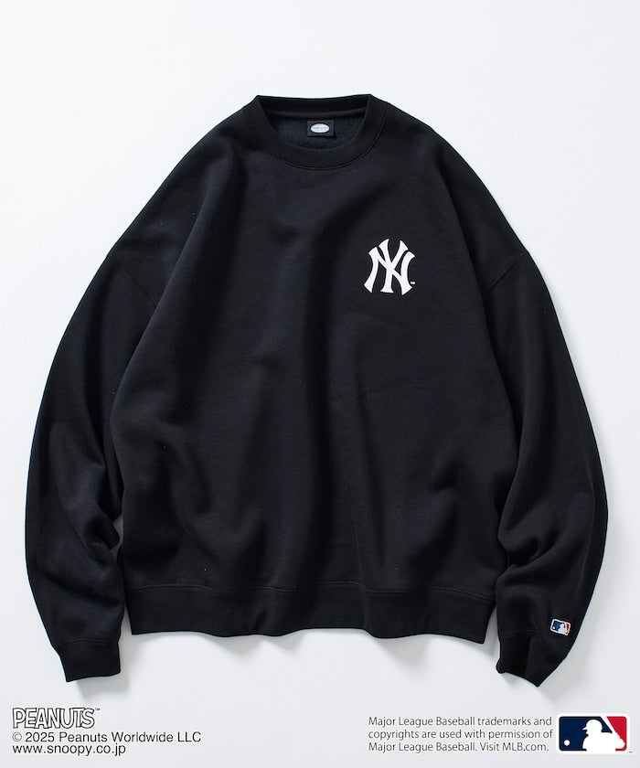 FREAK'S STORE X MLB x PEANUTS Oversized Sweatshirt with Back Print / YANKEES 限定聯名寬版大學T