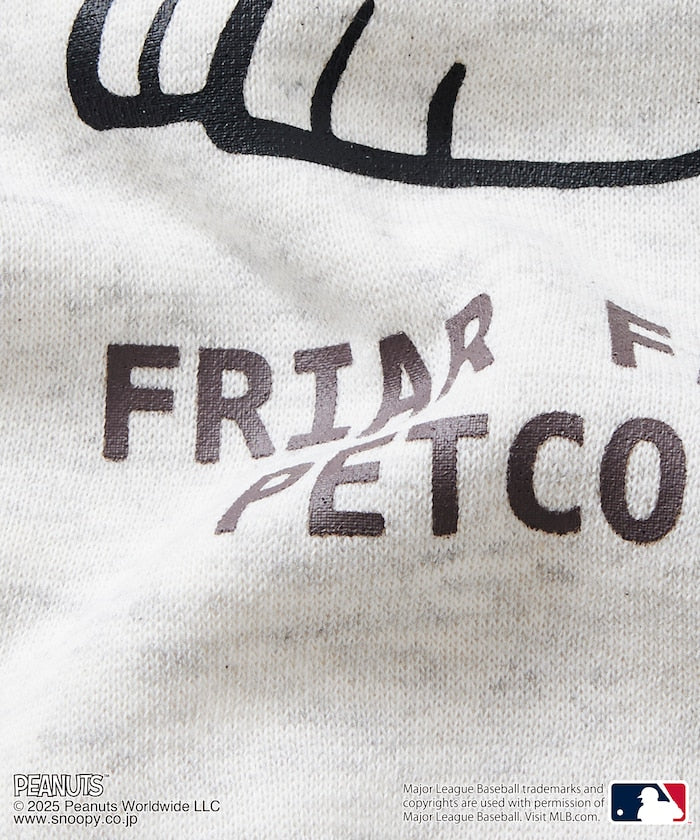 FREAK'S STORE X MLB x PEANUTS Oversized Sweatshirt with Back Print / PADRES 限定聯名寬版大學T