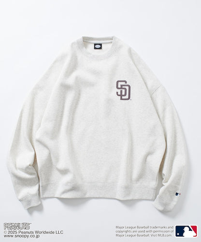 FREAK'S STORE X MLB x PEANUTS Oversized Sweatshirt with Back Print / PADRES 限定聯名寬版大學T