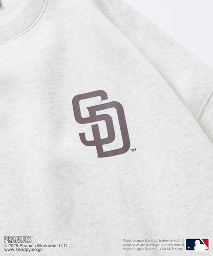 FREAK'S STORE X MLB x PEANUTS Oversized Sweatshirt with Back Print / PADRES 限定聯名寬版大學T