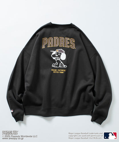 FREAK'S STORE X MLB x PEANUTS Oversized Sweatshirt with Back Print / PADRES 限定聯名寬版大學T