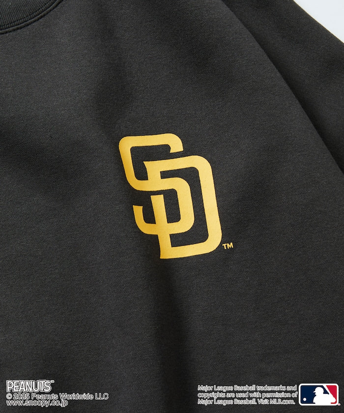 FREAK'S STORE X MLB x PEANUTS Oversized Sweatshirt with Back Print / PADRES 限定聯名寬版大學T