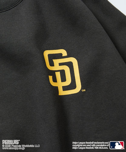 FREAK'S STORE X MLB x PEANUTS Oversized Sweatshirt with Back Print / PADRES 限定聯名寬版大學T