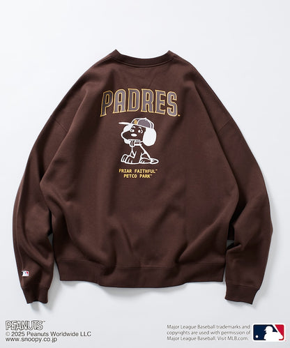 FREAK'S STORE X MLB x PEANUTS Oversized Sweatshirt with Back Print / PADRES 限定聯名寬版大學T