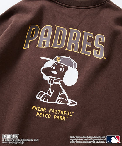 FREAK'S STORE X MLB x PEANUTS Oversized Sweatshirt with Back Print / PADRES 限定聯名寬版大學T