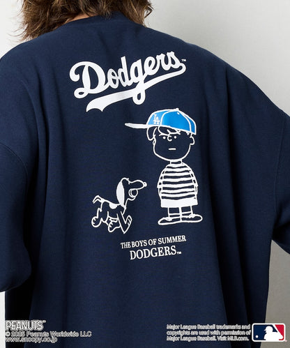 FREAK'S STORE X MLB x PEANUTS Oversized Sweatshirt with Back Print / Dodgers 限定聯名寬版大學T
