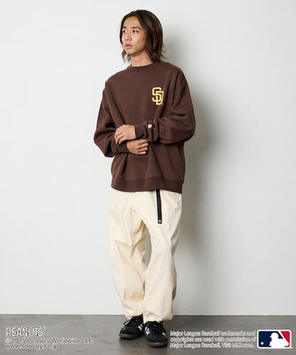FREAK'S STORE X MLB x PEANUTS Oversized Sweatshirt with Back Print / PADRES 限定聯名寬版大學T