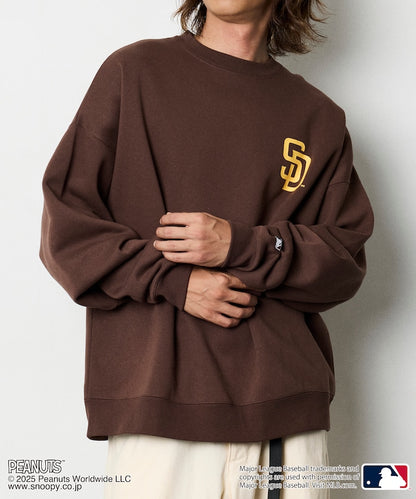 FREAK'S STORE X MLB x PEANUTS Oversized Sweatshirt with Back Print / PADRES 限定聯名寬版大學T