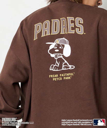 FREAK'S STORE X MLB x PEANUTS Oversized Sweatshirt with Back Print / PADRES 限定聯名寬版大學T