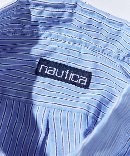 NAUTICA 復古寬版條紋襯衫