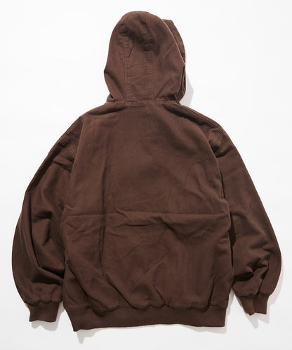FREAK'S STORE vintage-finished zip-up duck Jacket 復古拉鍊連帽外套