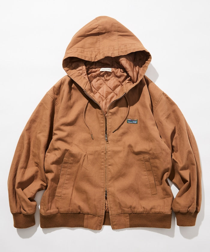 FREAK'S STORE vintage-finished zip-up duck Jacket 復古拉鍊連帽外套