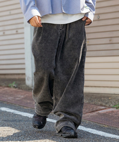 Firsthand Spindle corduroy tuck wide Pants 燈芯絨打褶休閒褲