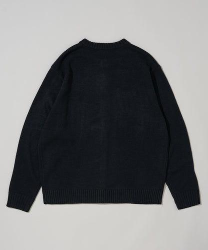 U.S. POLO ASSN. CREW NECK KNIT CARDIGAN 刺繡LOGO 圓領針織開襟衫