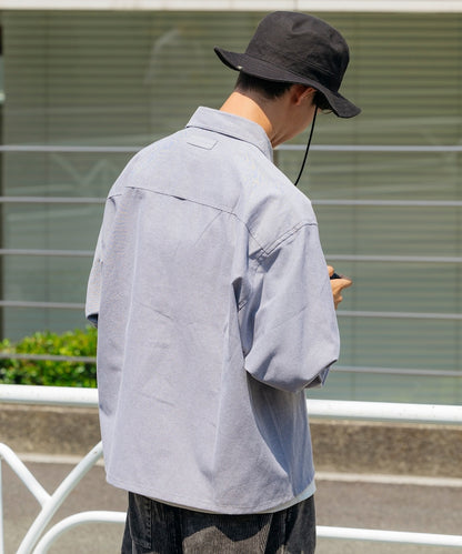 FREAK'S STORE x Foxfire Oxford Cropped Fishing Pocket Long Sleeve Shirt 短板牛津口袋襯衫