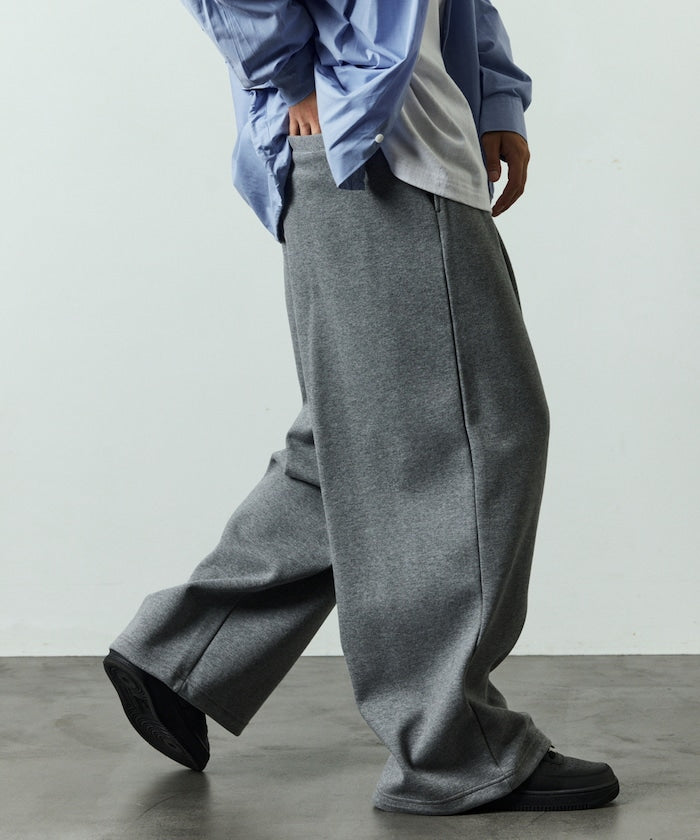 FREAK'S STORE Wide silhouette bonded Pants 休閒運動褲