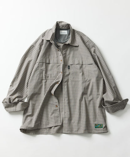 FREAK'S STORE x Foxfire fishing pocket long sleeve check shirt 長袖格紋口袋襯衫