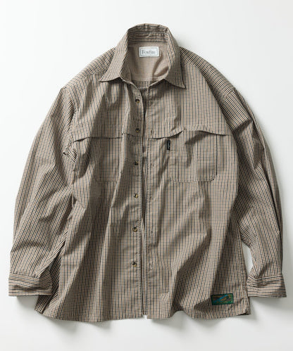 FREAK'S STORE x Foxfire fishing pocket long sleeve check shirt 長袖格紋口袋襯衫