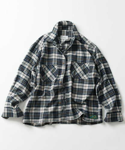 FREAK'S STORE x Foxfire pocket long sleeve flannel check shirt 長袖釣魚口袋法蘭絨襯衫