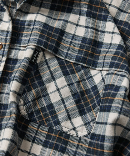 FREAK'S STORE x Foxfire pocket long sleeve flannel check shirt 長袖釣魚口袋法蘭絨襯衫
