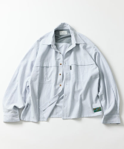 FREAK'S STORE x Foxfire Oxford Cropped Fishing Pocket Long Sleeve Shirt 短板牛津口袋襯衫