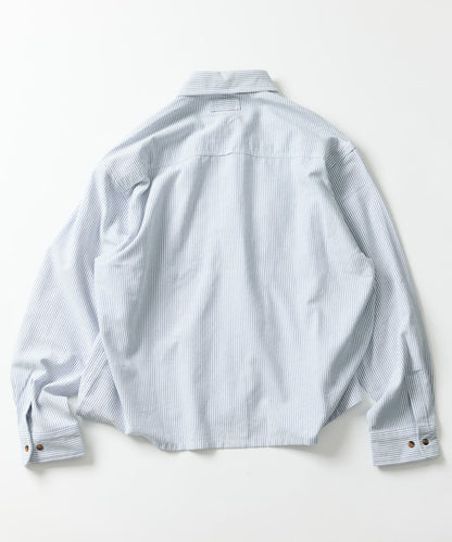 FREAK'S STORE x Foxfire Oxford Cropped Fishing Pocket Long Sleeve Shirt 短板牛津口袋襯衫