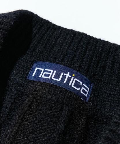 NAUTICA 復古麻花針織背心