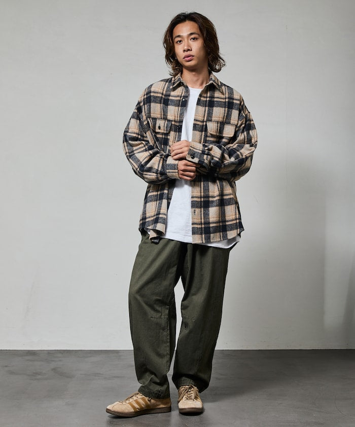 FREAK'S STORE Relax Fit Heavy Flannel Check Shirt 寬版重磅法蘭絨格紋襯衫