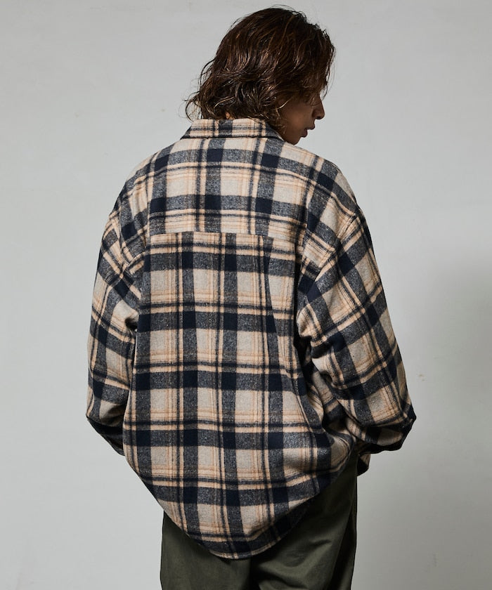 FREAK'S STORE Relax Fit Heavy Flannel Check Shirt 寬版重磅法蘭絨格紋襯衫