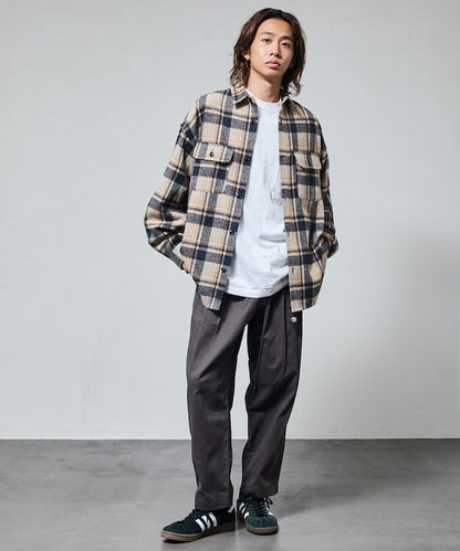 FREAK'S STORE Semi-wide silhouette climbing Pants 打褶休閒登山褲