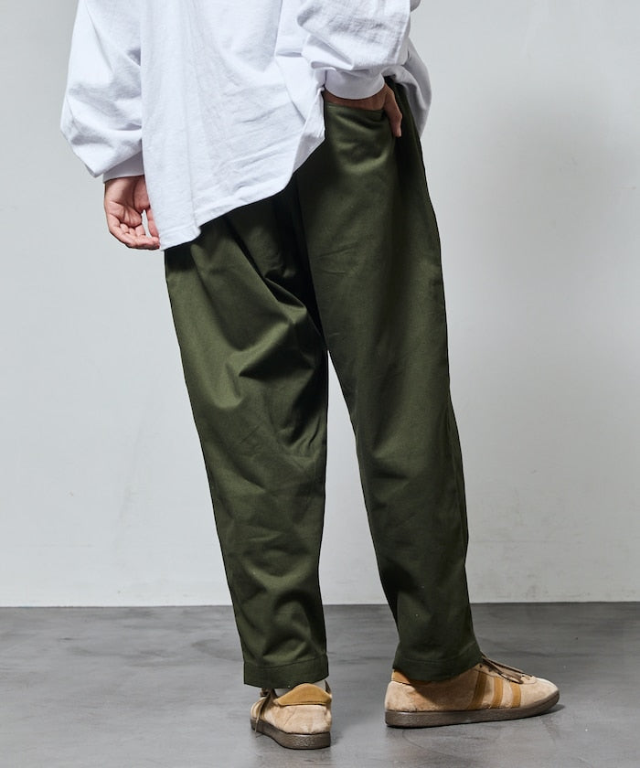 FREAK'S STORE Semi-wide silhouette climbing Pants 打褶休閒登山褲